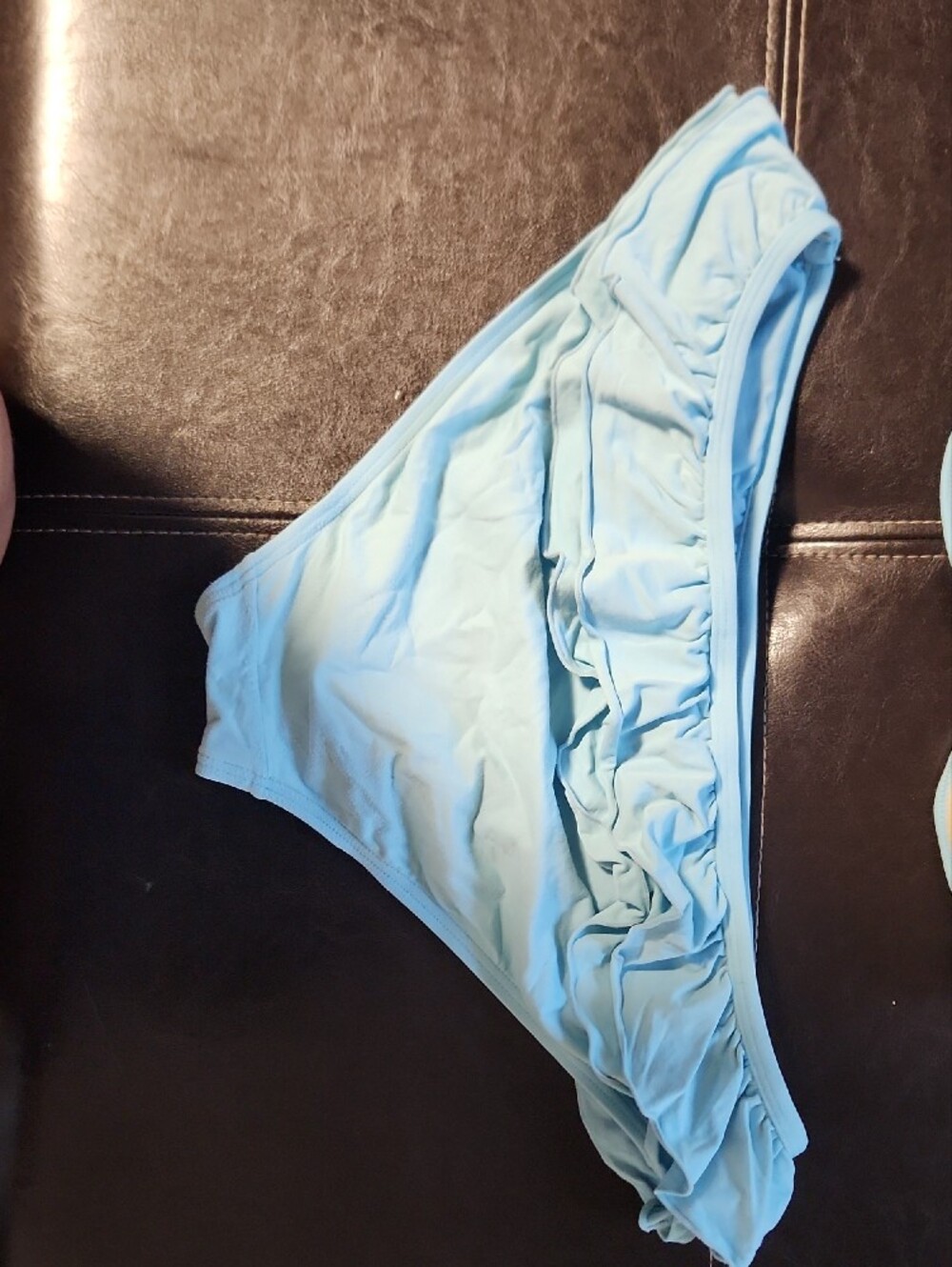 Coco Rave Light Blue Ruffle Two-Piece Girls' Bikini - Picture 6 of 9